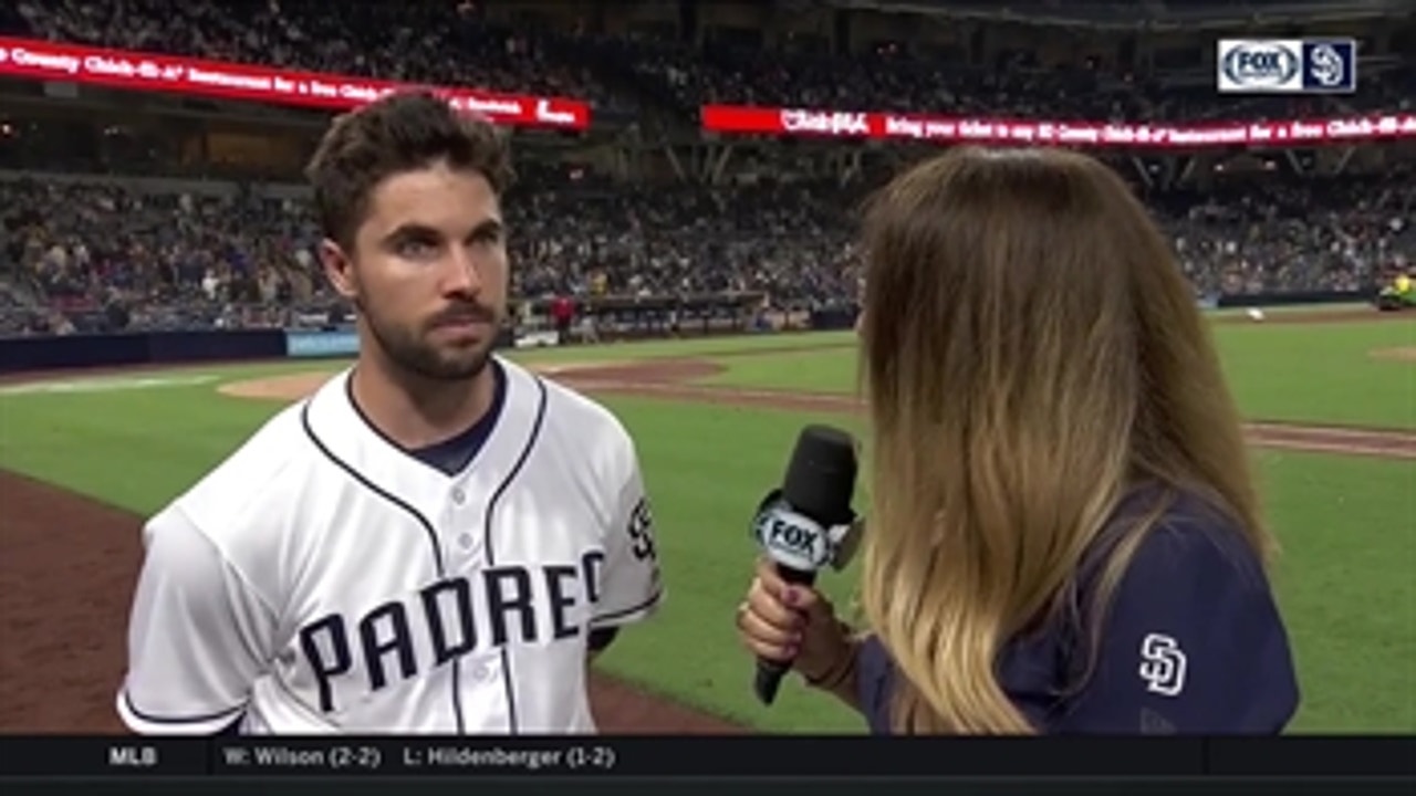 Austin Hedges talks about Lucchesi's performance following the win