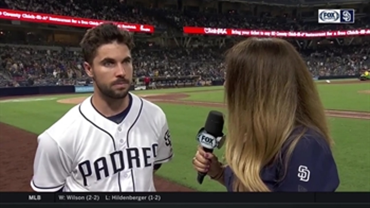 Austin Hedges talks about Lucchesi's performance following the win