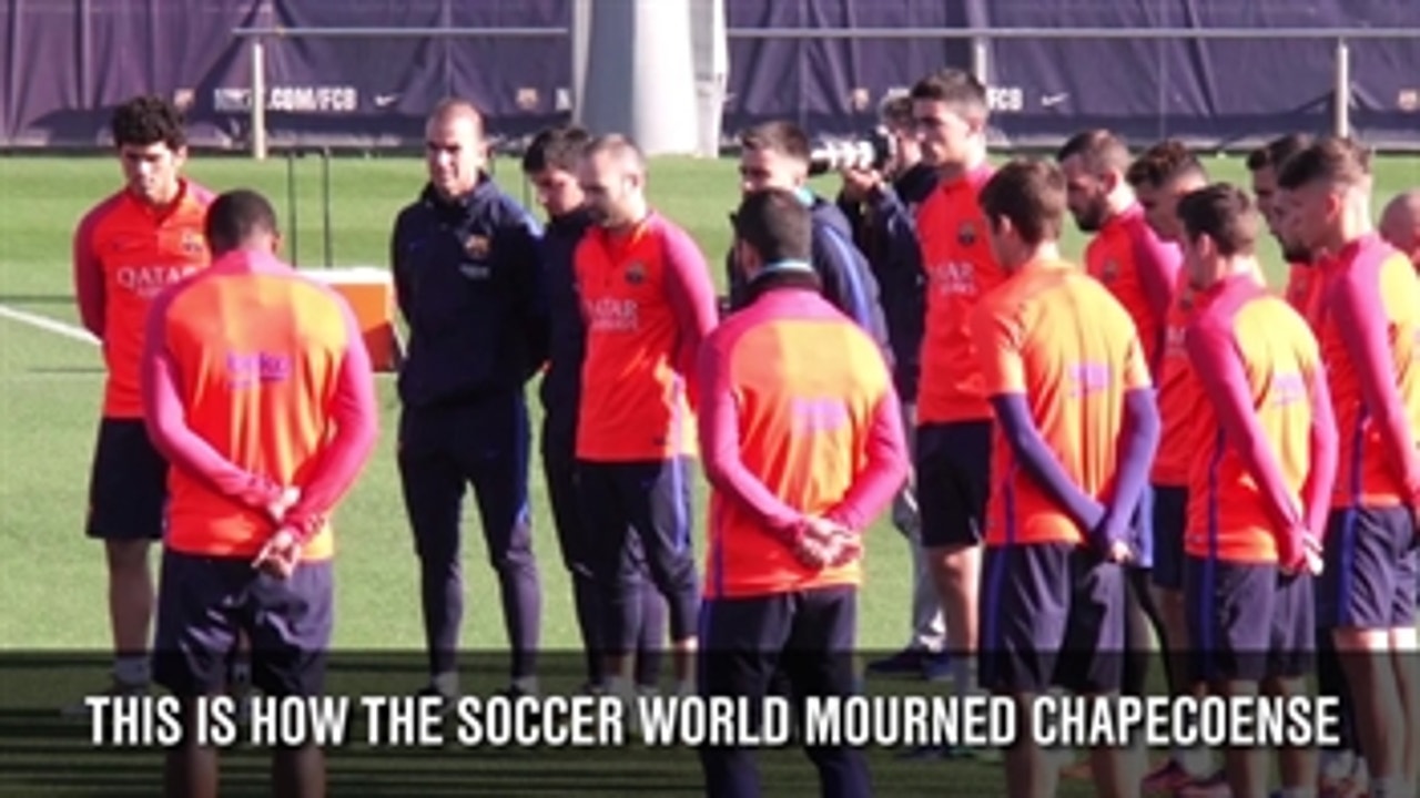 Teams around the world mourned Chapecoense