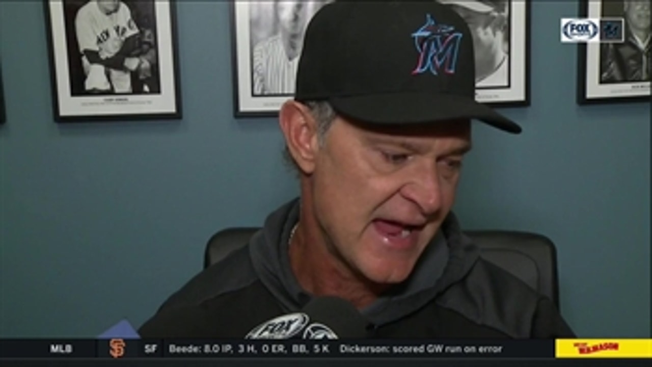 Don Mattingly recaps Marlins' loss to Dodgers