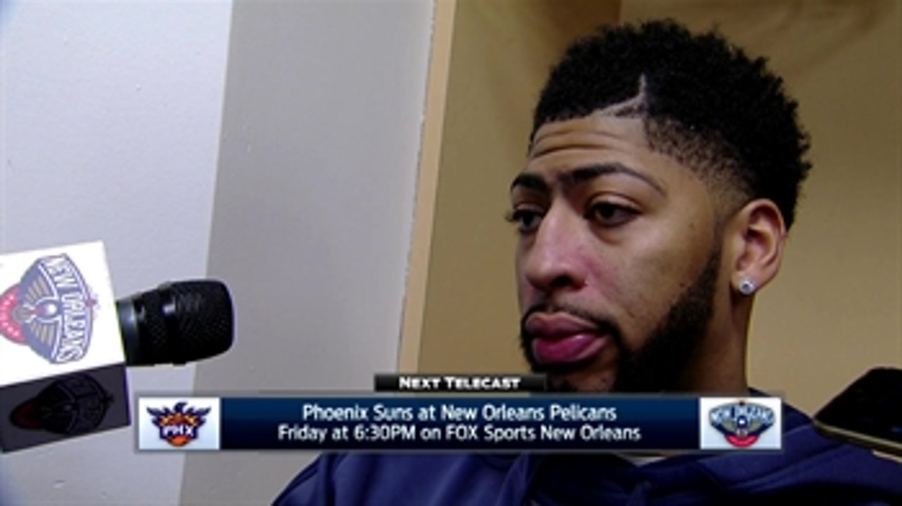 Anthony Davis: 'I didn't play well enough'