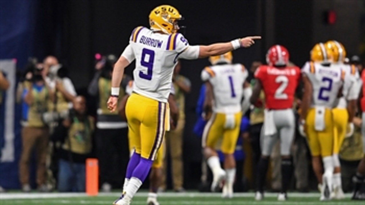 Joe Burrow slings 23-yard touchdown pass to open scoring in SEC title game