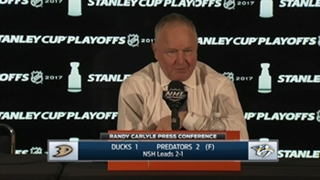 Carlyle after Game 3: We didn't play to the best of our ability