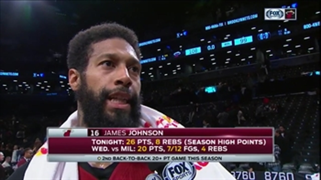 James Johnson says Heat collected themselves at the half