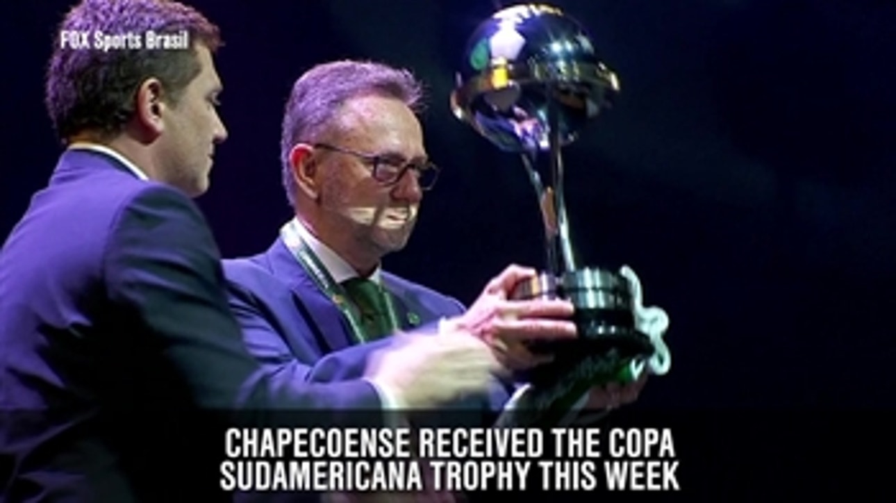 Chapecoense received the Copa Sudamericana trophy