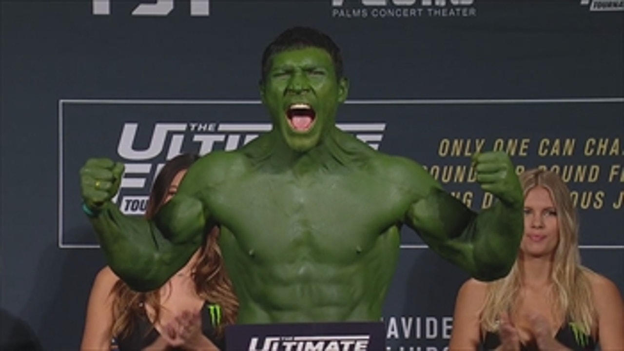Ion Cutelaba enters as The Hulk vs. Jared Cannonier ' TUF Finale Weigh-In