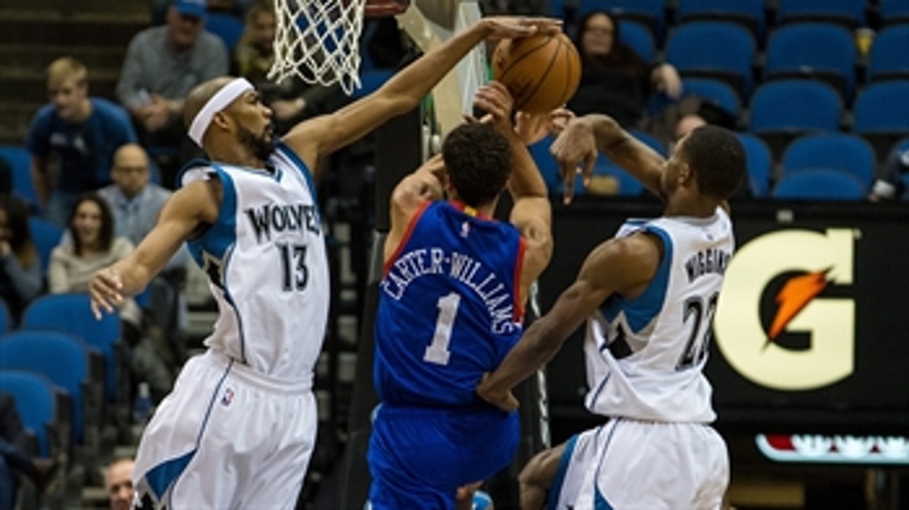 Wolves hand 76ers' their 1st win of the season