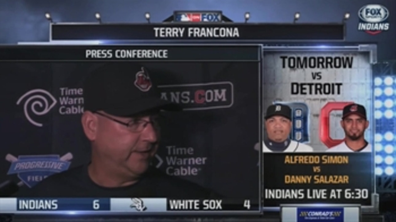 Francona on Lindor's ROY campaign