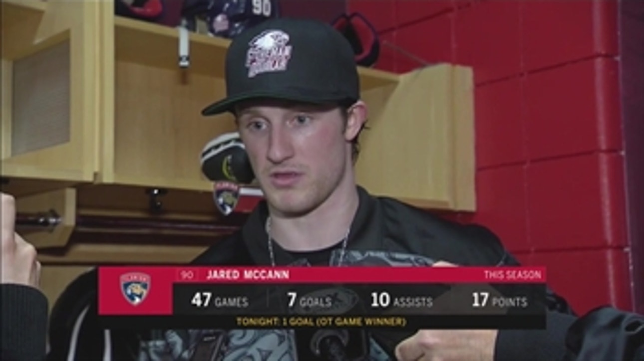 Jared McCann explains how his game-winner came to fruition