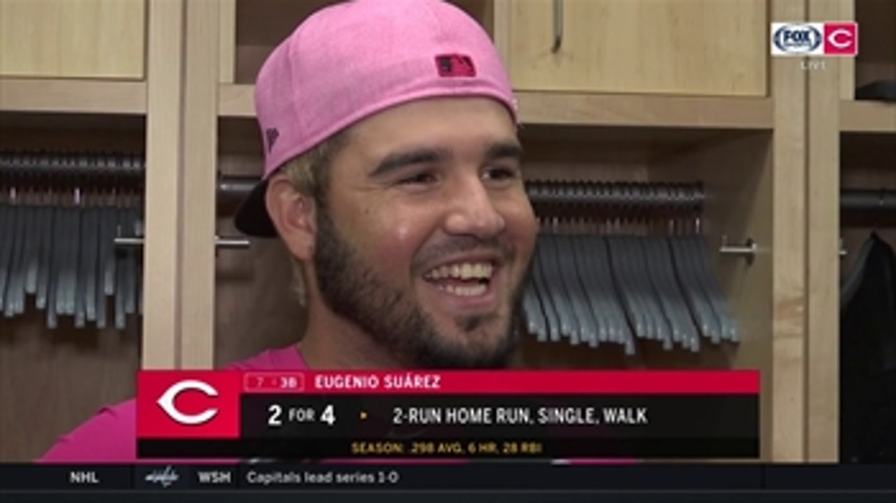 Eugenio Suarez delivers home run for mom and wife as Mother's Day present