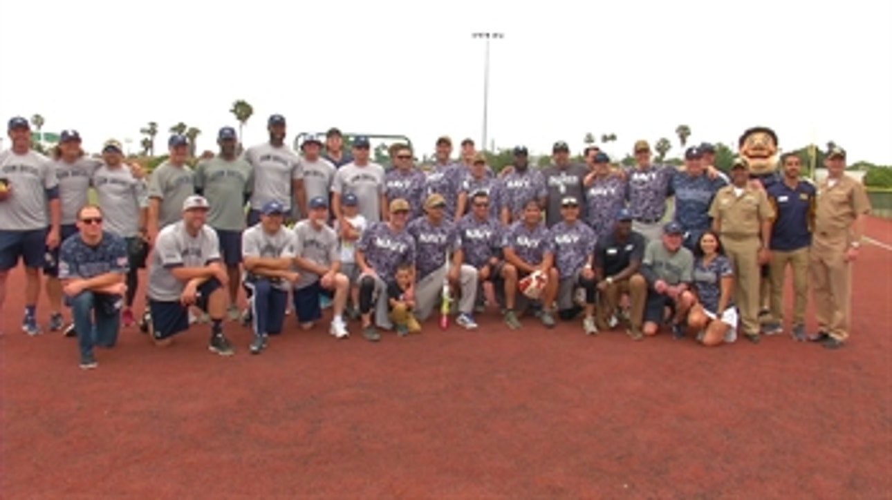 Behind-the-scenes of the Padres vs. US Navy softball game | #PadresPOV
