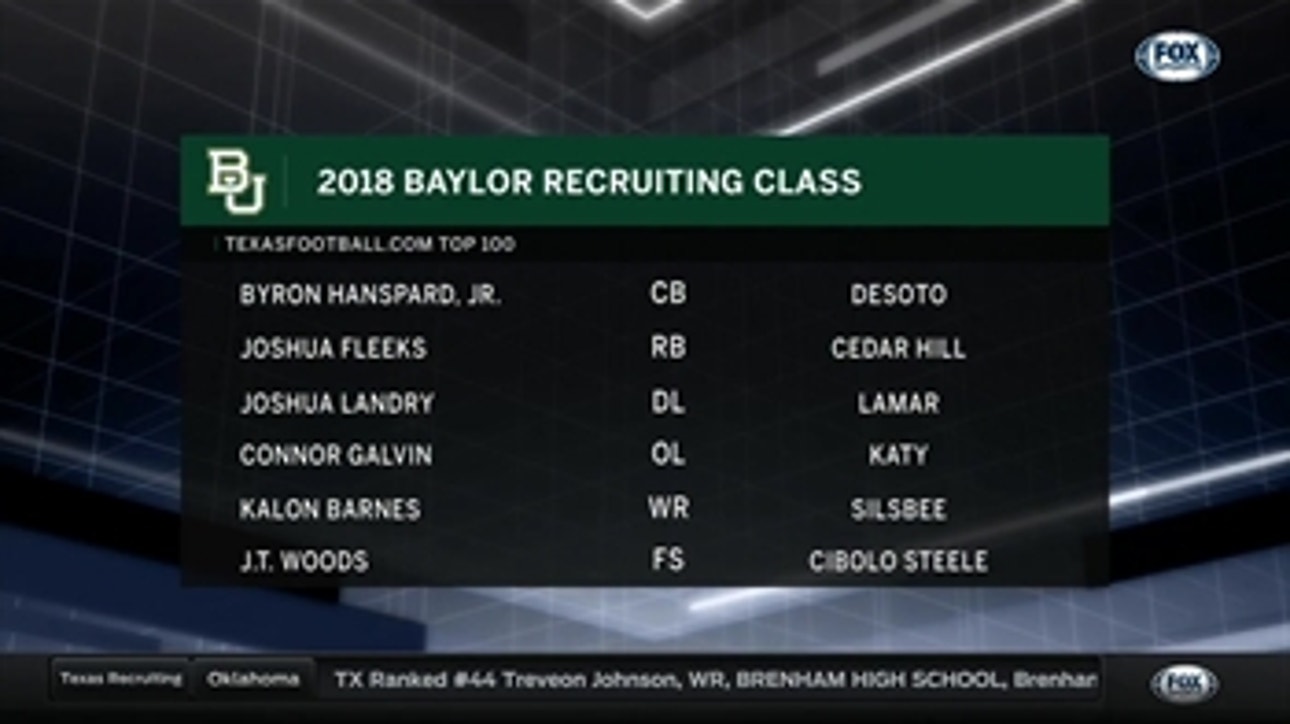 Baylor Bears ' Southwest Signing Day 2018