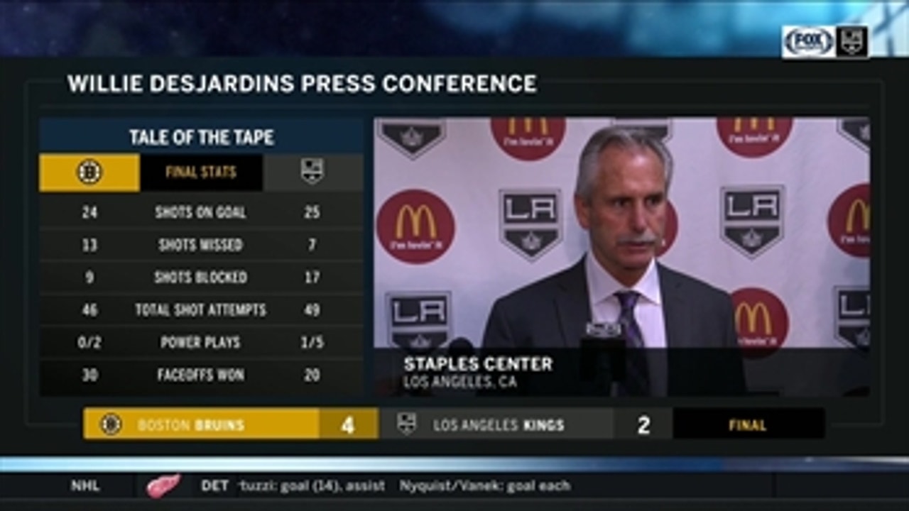 Willie Desjardins upset after another tight LA Kings loss