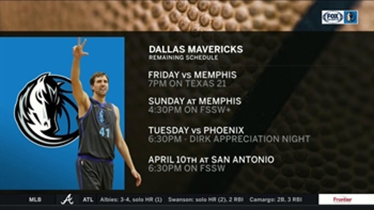 Coming up in the Month of Dirk ' Mavs Live