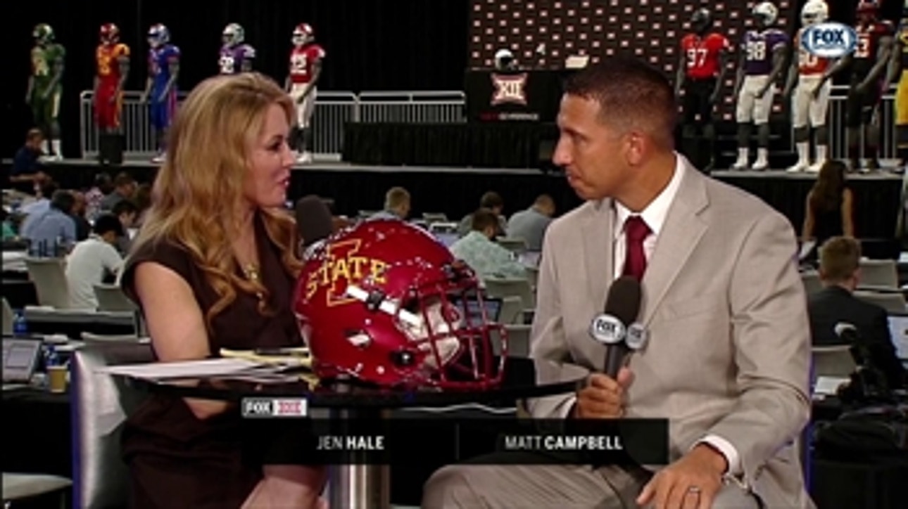 Matt Campbell Talks About Consistency at Iowa St. ' Big 12 Meday Days
