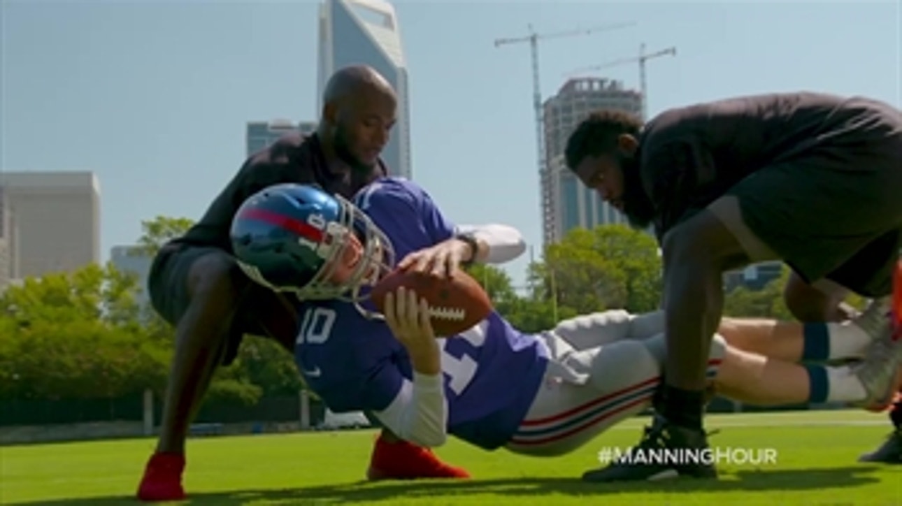 Cooper Manning goes undercover with Mario Addison, James Bradberry ' MANNING HOUR