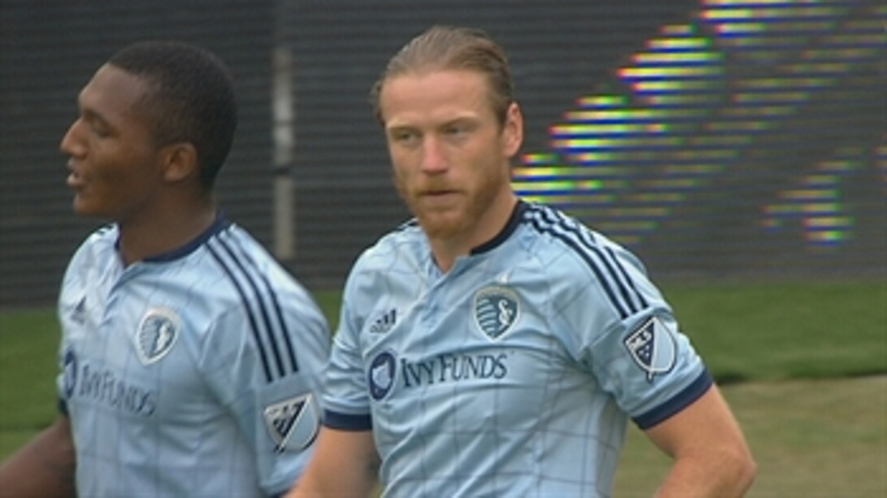 Peterson heads home Feilhaber's free kick to give Sporting KC 1-0 lead ' 2016 MLS Highlights