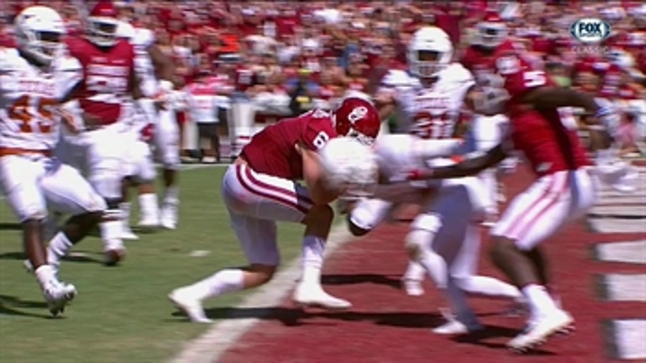 Baker Mayfield scrambles for Sooners TD in 2016 ' Red River Classics