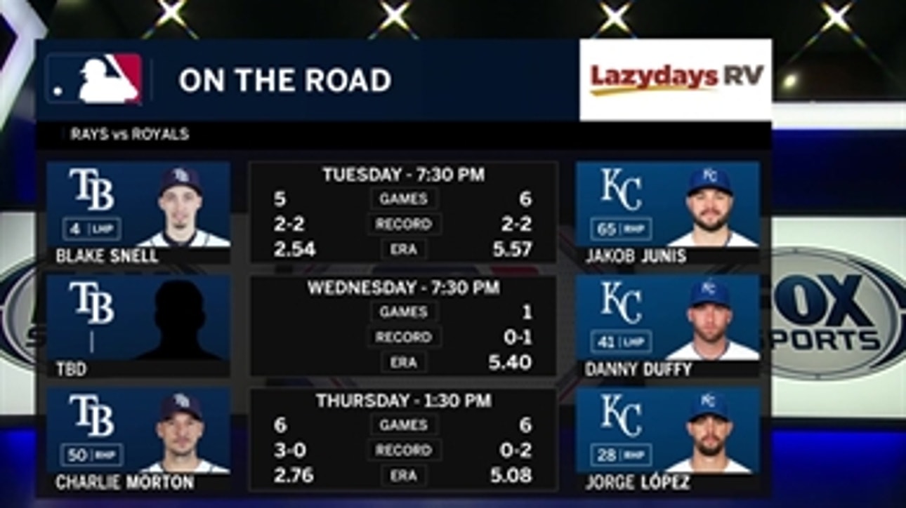 Blake Snell gets another shot at Royals as Rays remain in Kansas City