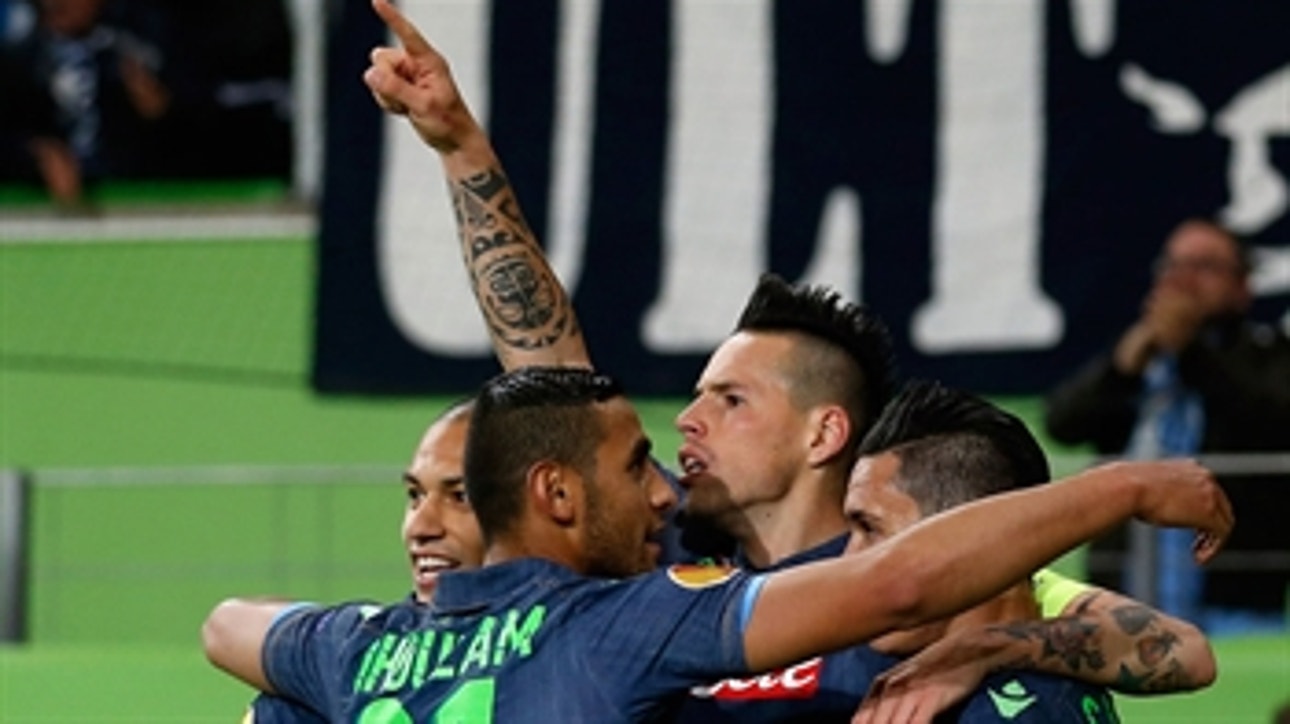 Hamsik nets brace against Wolfsburg