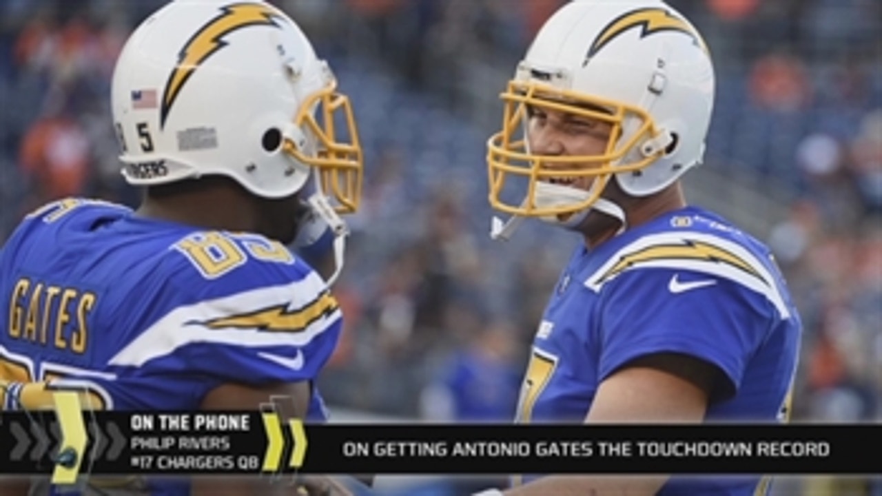 Philip Rivers on Antonio Gates' career and the touchdown record