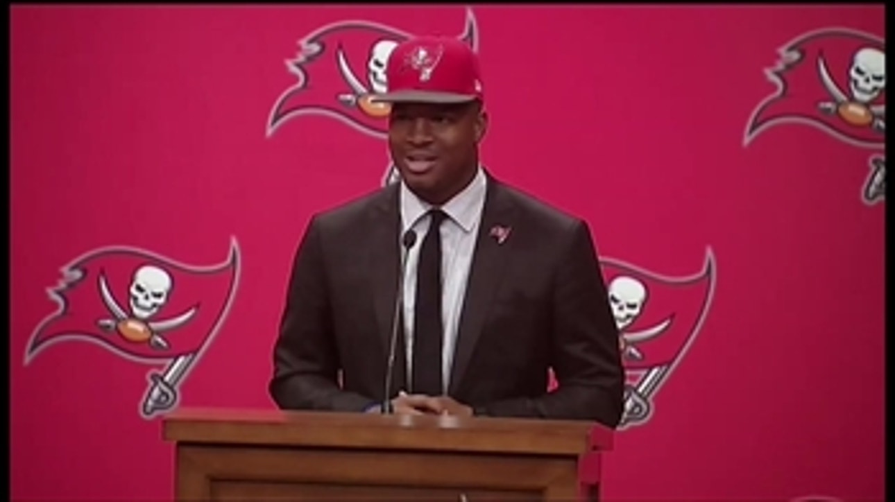 Jameis Winston explains crab leg photo after signing with Bucs