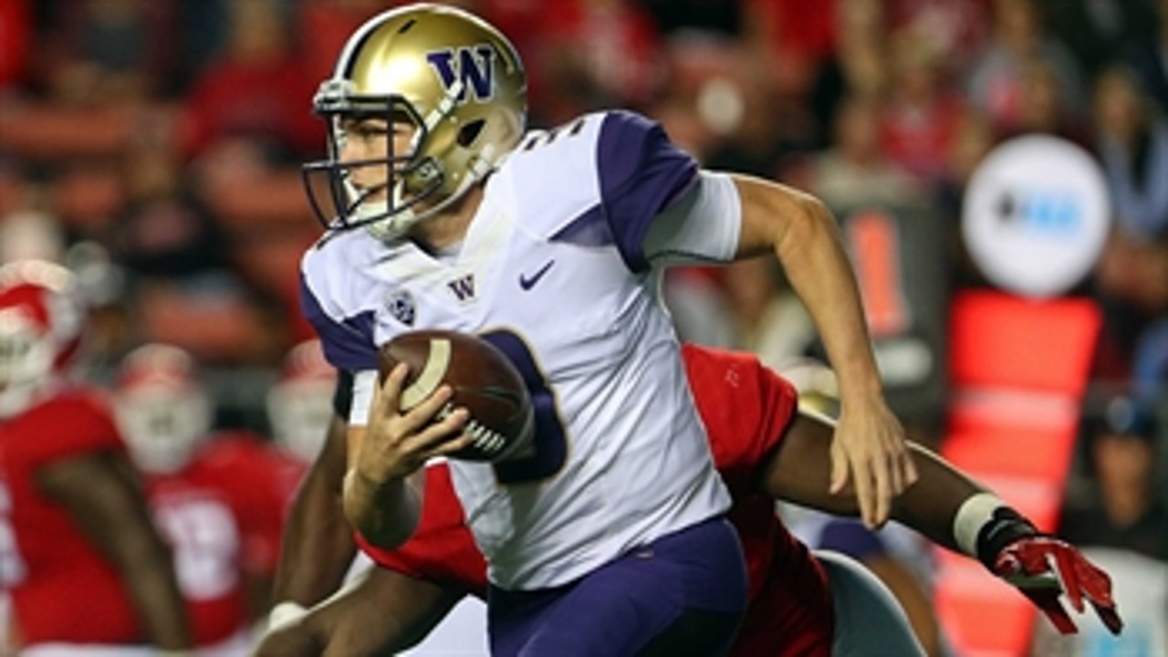 Jake Browning and the Washington Huskies defeat the Rutgers Scarlet Knights 30-14