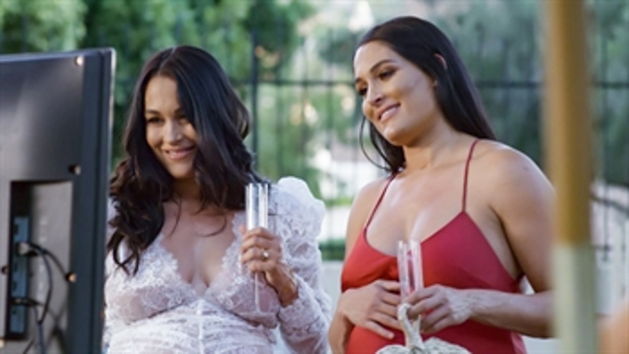 Brie and Nikki Facetime with their brother JJ at their baby shower: Total Bellas, Dec. 10. 2020