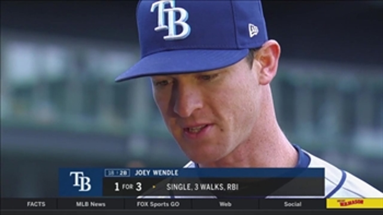 Joey Wendle discusses Rays' high-leverage situations