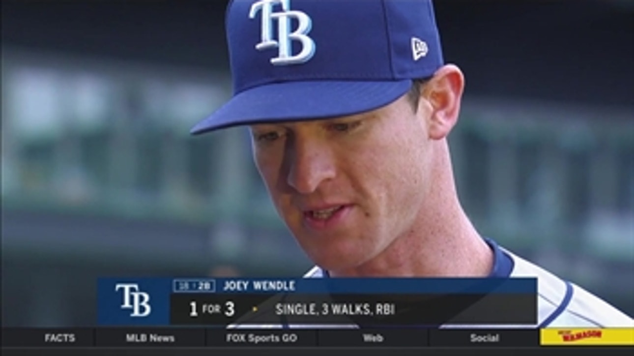 Joey Wendle discusses Rays' high-leverage situations
