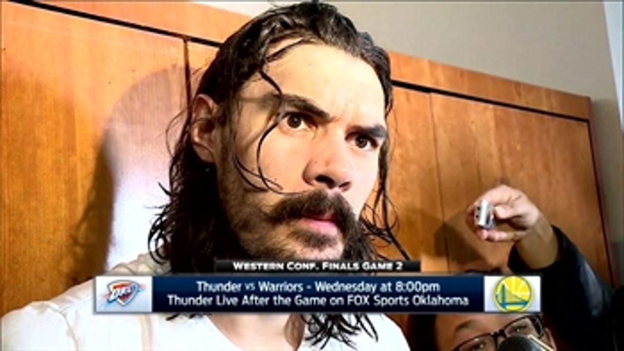 Steven Adams on coming away with 108-102 win in Game 1