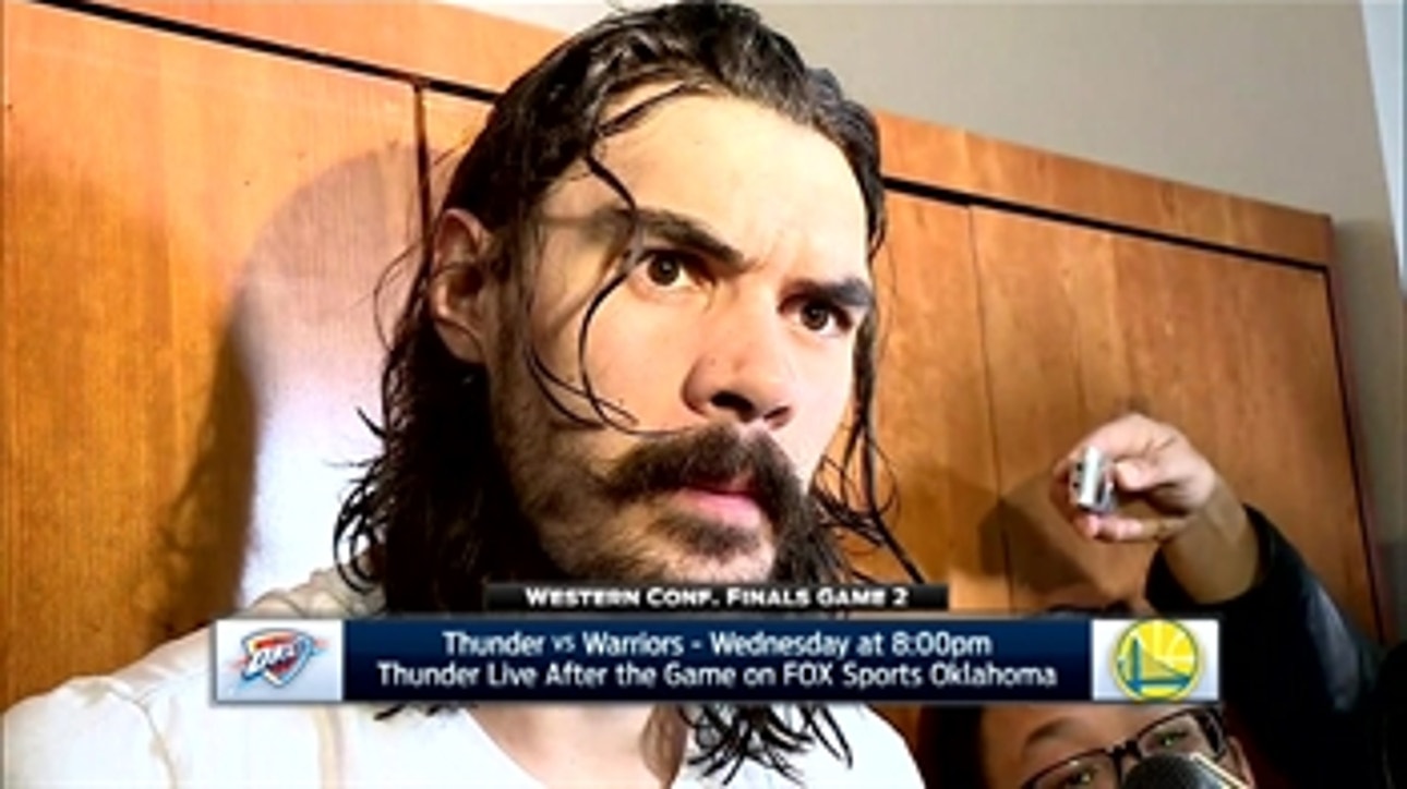 Steven Adams on coming away with 108-102 win in Game 1