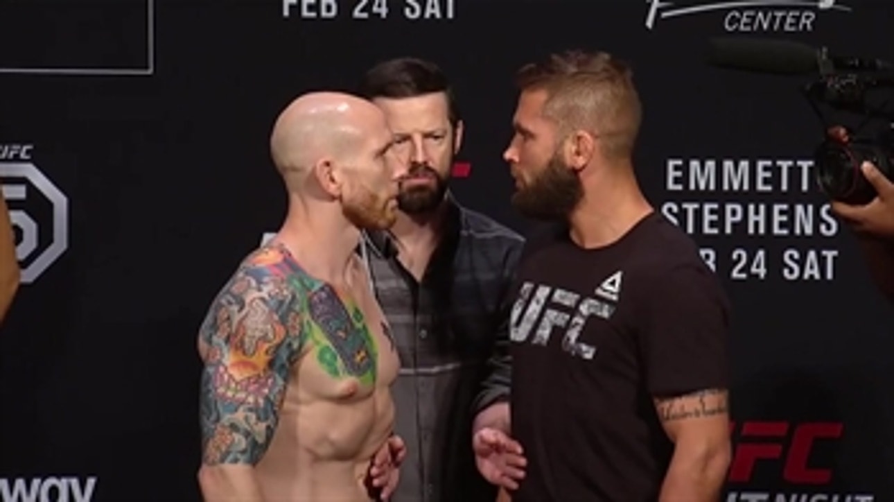 Jeremy Stephens vs Josh Emmett face-off | WEIGH-IN | UFC on FOX
