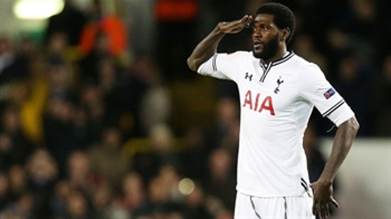 Adebayor gives Tottenham 2-1 lead
