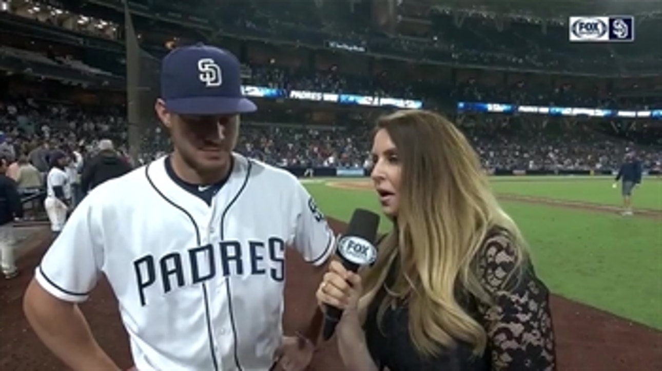 Wil Myers talks about his go-ahead home run after the win