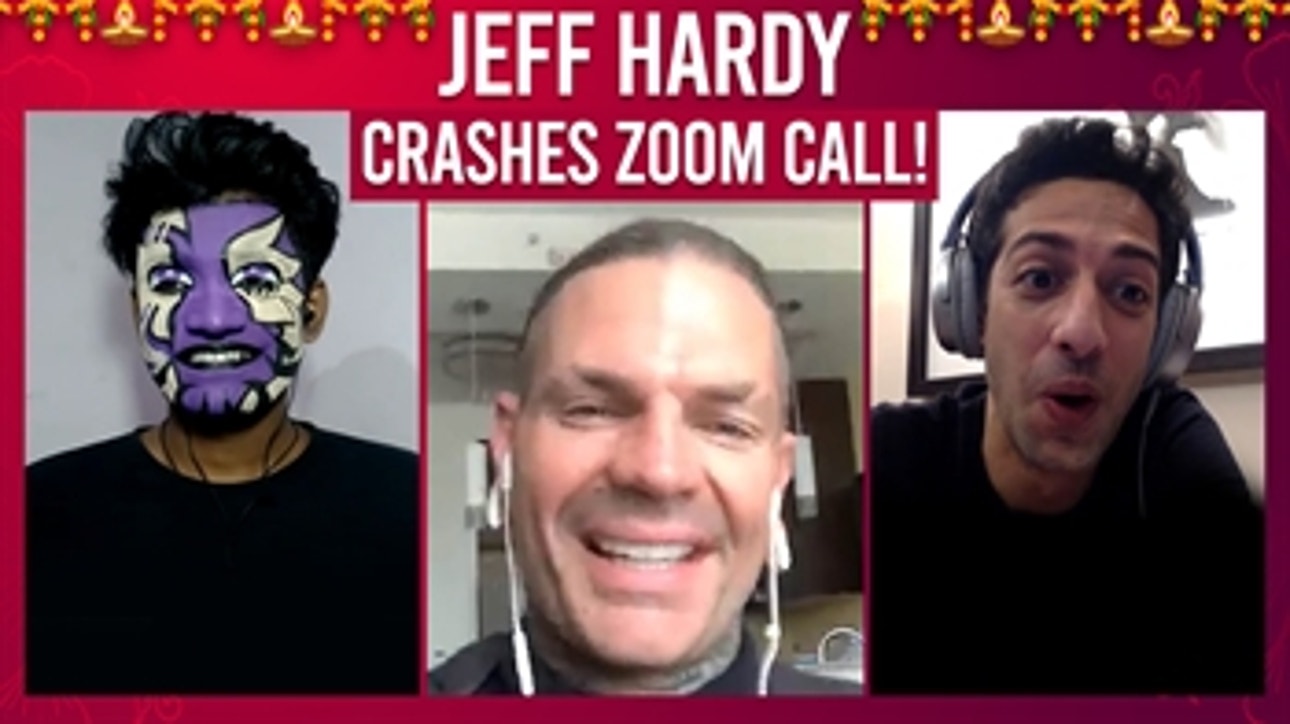 Jeff Hardy Crashes a Zoom Call and Shocks Members of WWE Universe in India