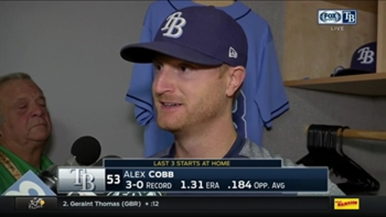 Alex Cobb describes coming out with a win in exciting game