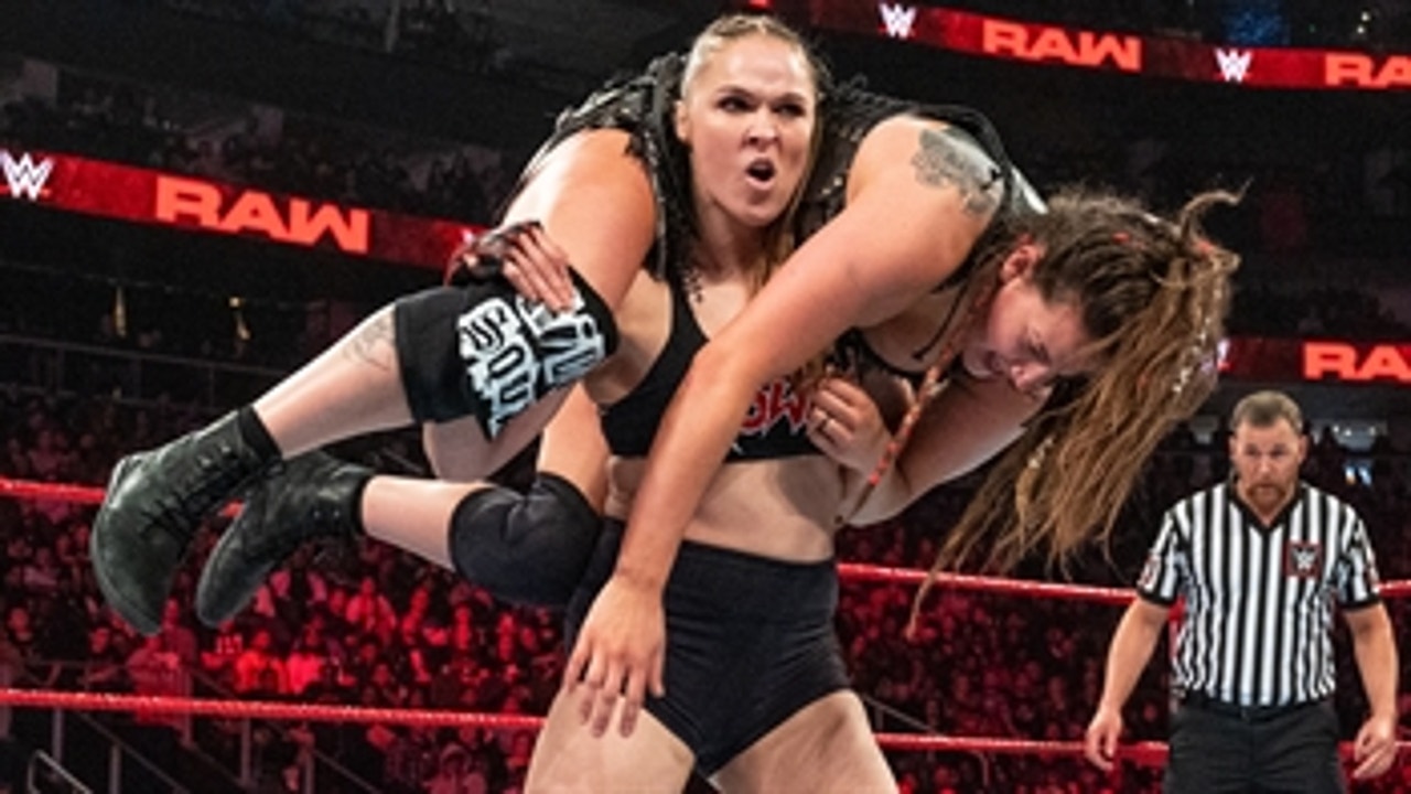 Ronda Rousey & Natalya vs. The Riott Squad: Raw, Feb. 25, 2019 (Full Match)