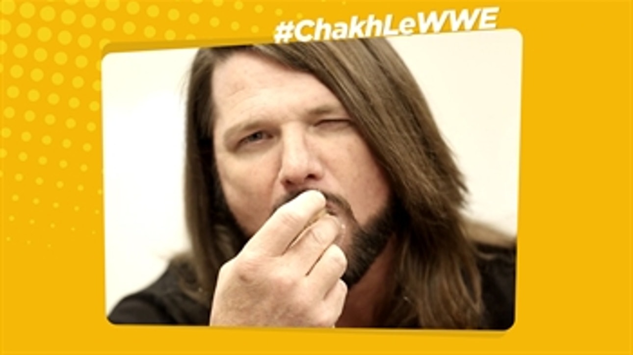 AJ Styles eats classic Indian snacks! - Chakh Le WWE Ep.1: WWE Now India