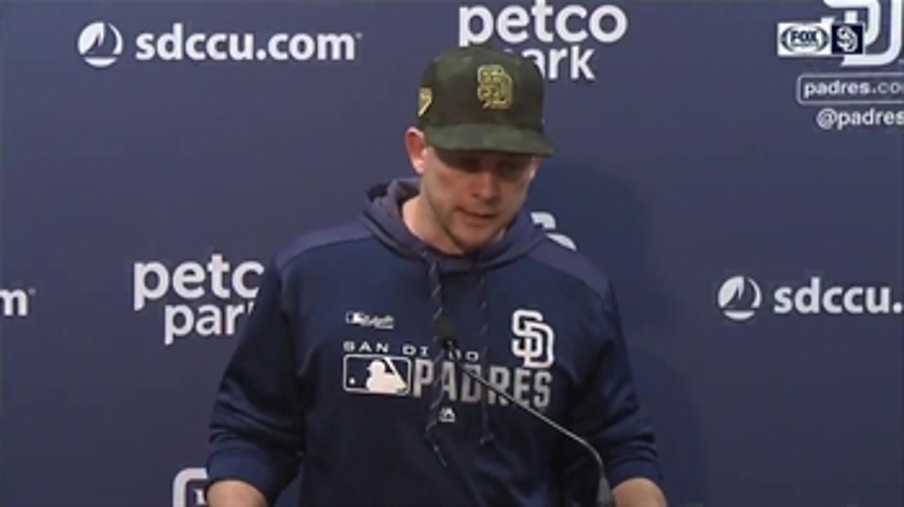 Hear from Andy Green in the clubhouse after Padres lose to Pirates 7-3