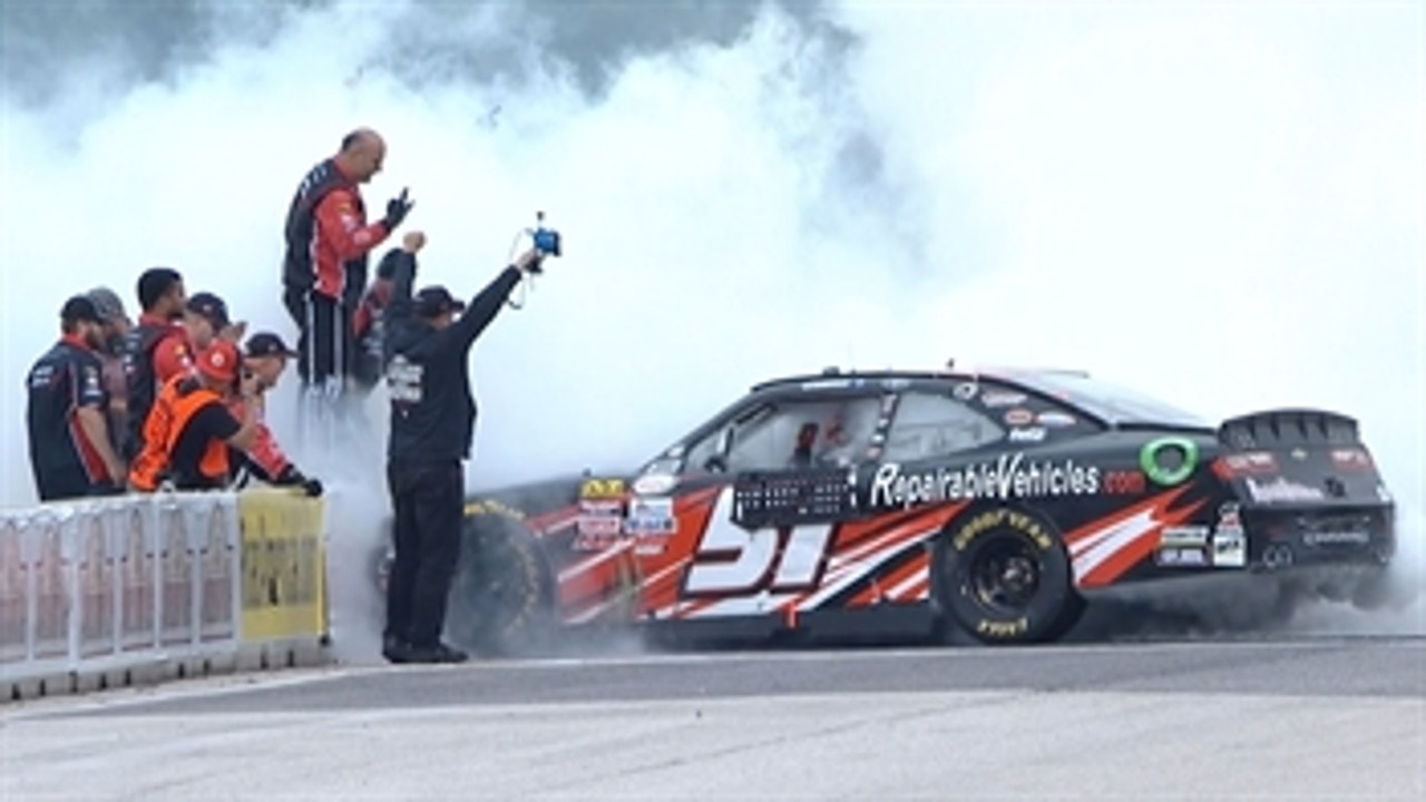 Jeremy Clements scores incredible first career win at Road America ' 2017 NASCAR XFINITY SERIES
