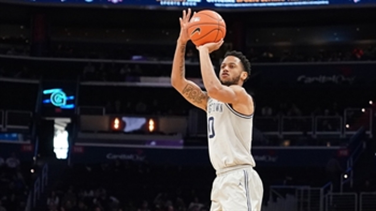 Georgetown uses strong second half to hand American an 80-60 loss