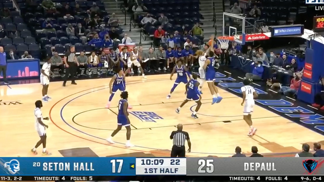 Seton Hall's Ike Obiagu protects rim with impression rejection, propels Jared Rhoden's coast-to-coast dunk