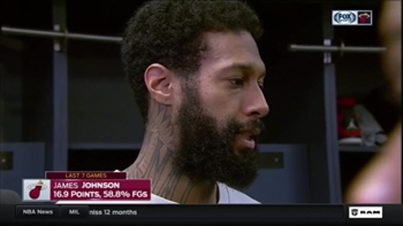 James Johnson: We don't get shook when we fall behind