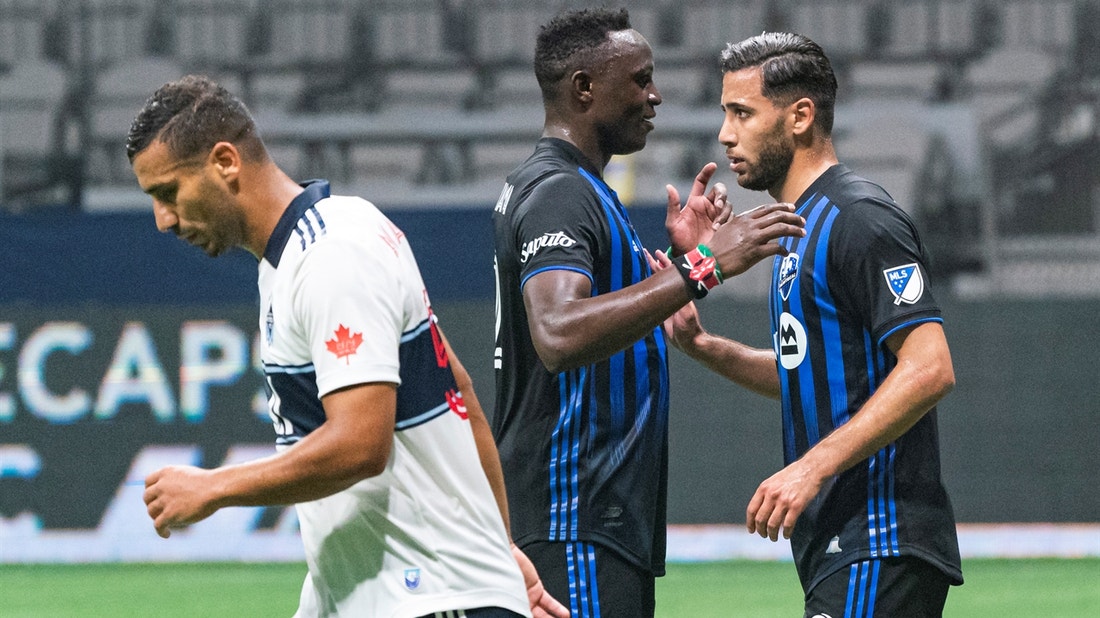 Montreal Impact's balanced scoring attack paces them past Vancouver Whitecaps, 4-2