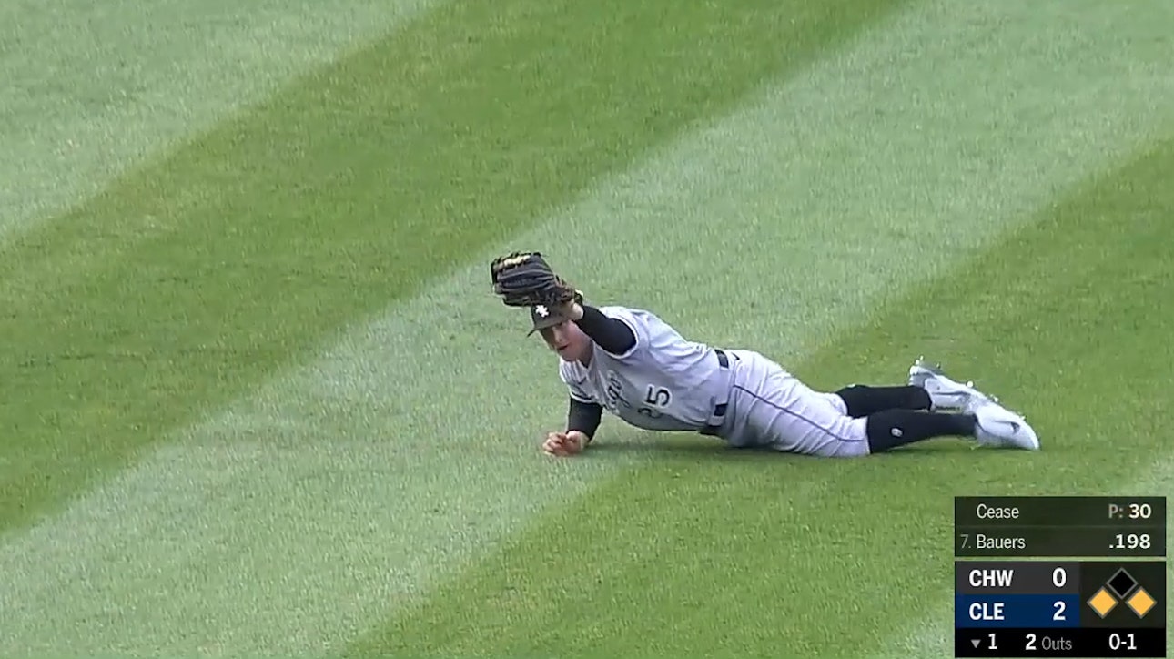 Andrew Vaughn's tremendous diving catch saves runs, but White Sox trail Indians, 2-0