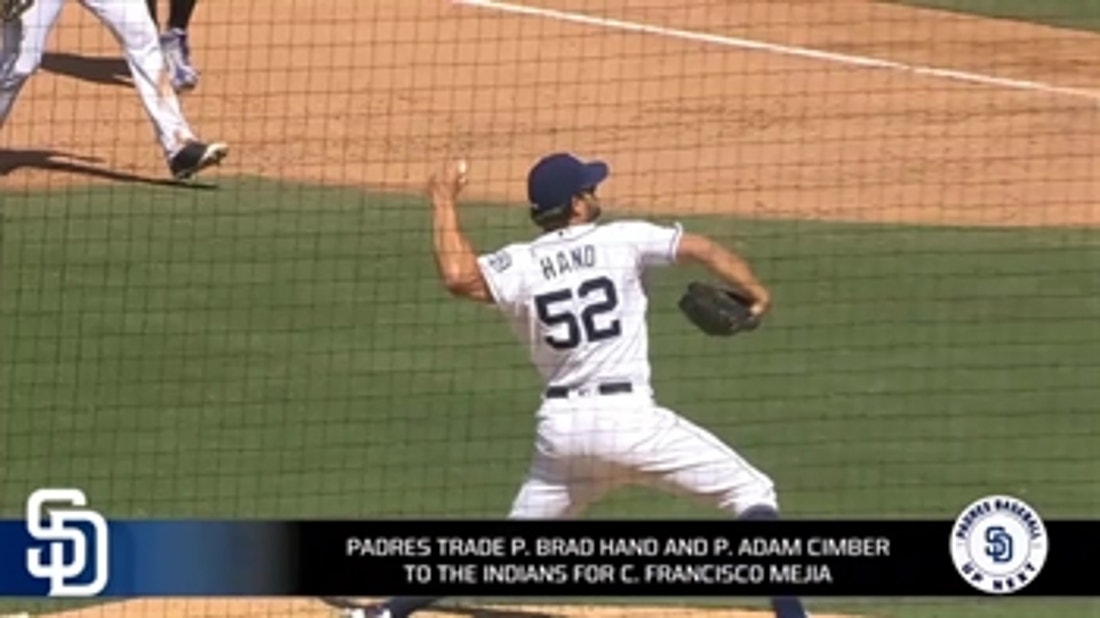 Padres trade Brad Hand, Adam Cimber to Cleveland Indians - The San