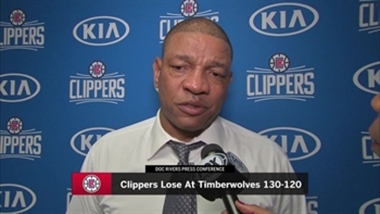 "Frustrated" Doc Rivers speaks after Clippers loss in Minnesota