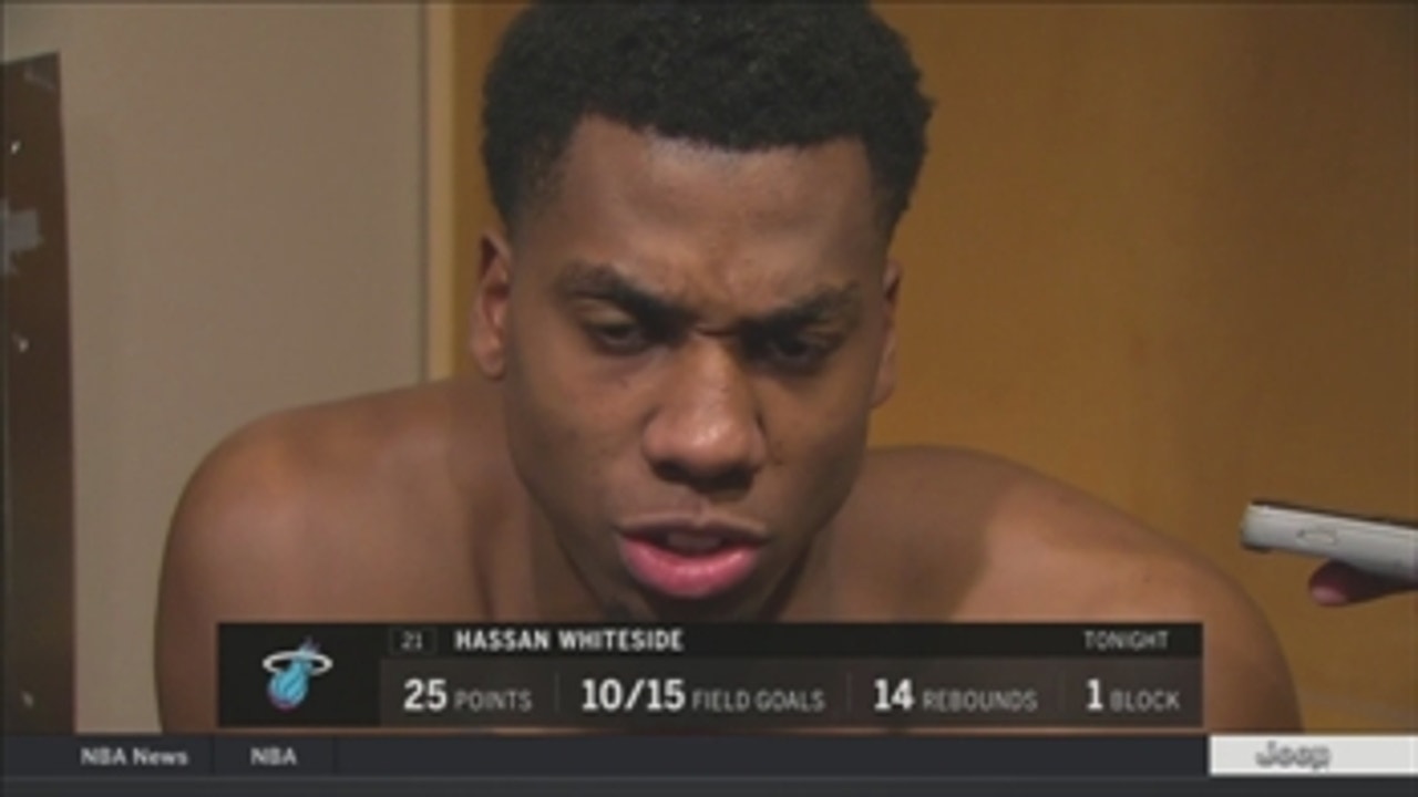 Hassan Whiteside explains how conversation with Spoelstra helped him