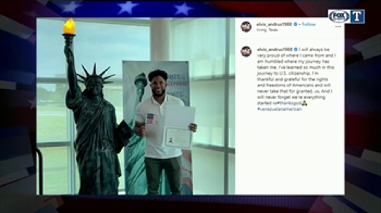 Elvis Andrus passes his U.S. Citizenship Test ' Rangers Live